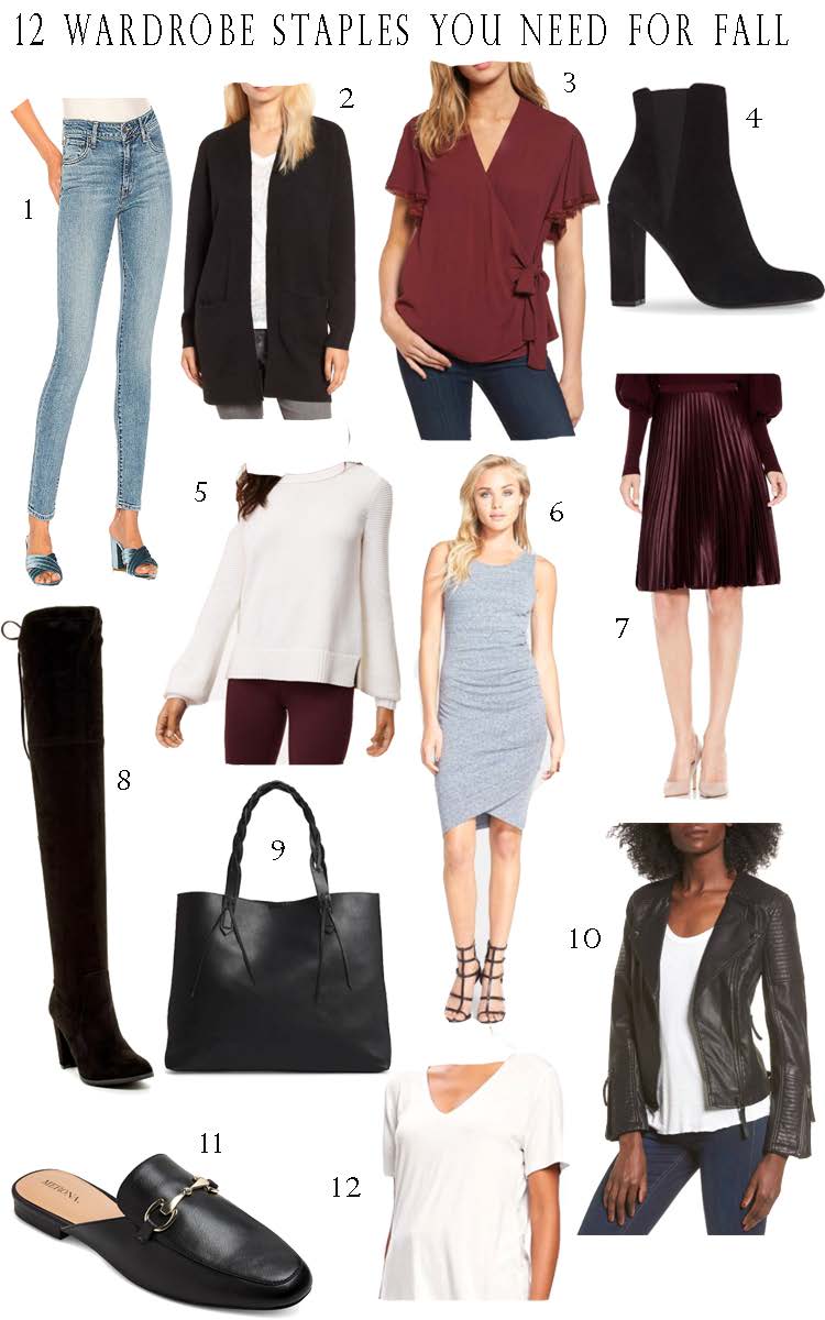 12 Wardrobe Essentials You Need For Fall, fall must haves, fall wardrobe, fall style, fall closet must haves, must haves for fall, 