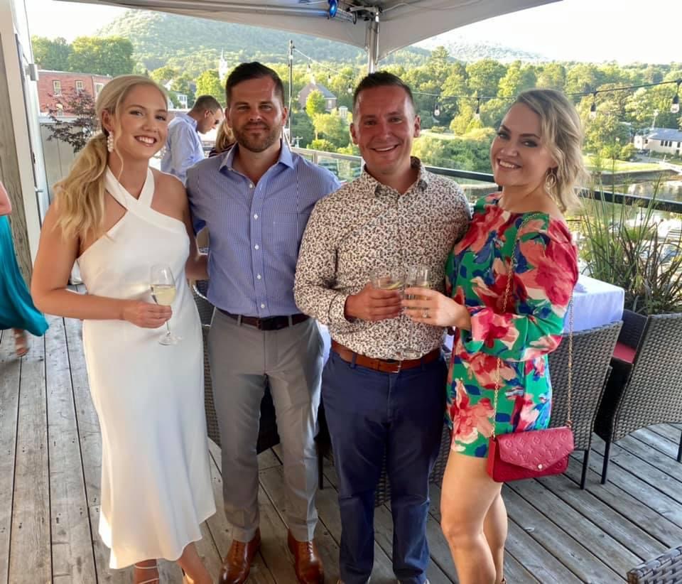 our rehearsal dinner at The View at 16 Bay View Hotel in downtown Camden, Maine